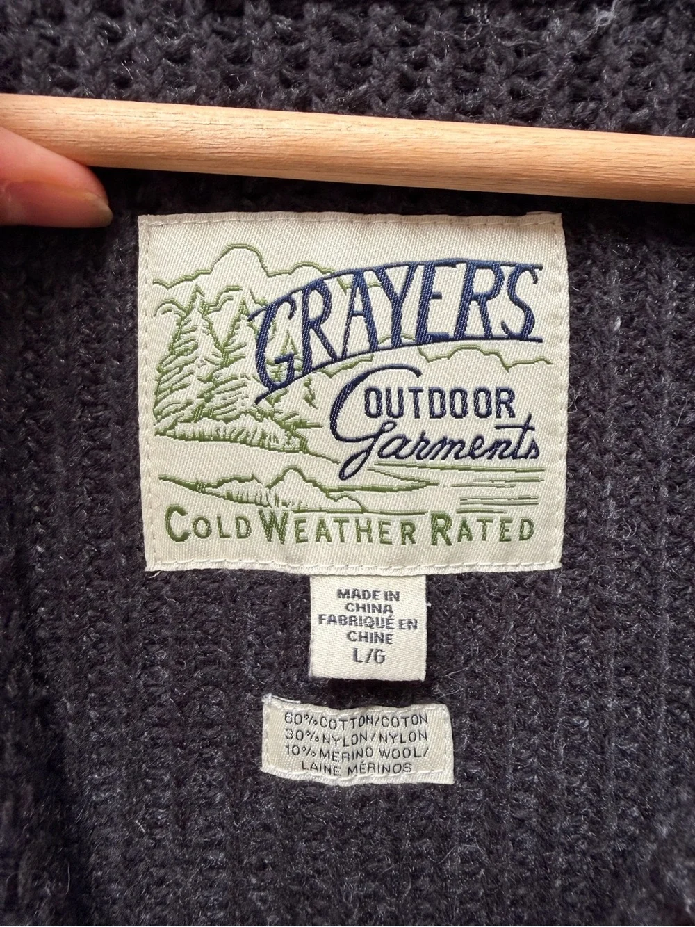 Grayers Dark Gray Shawl Collar Button Cardigan